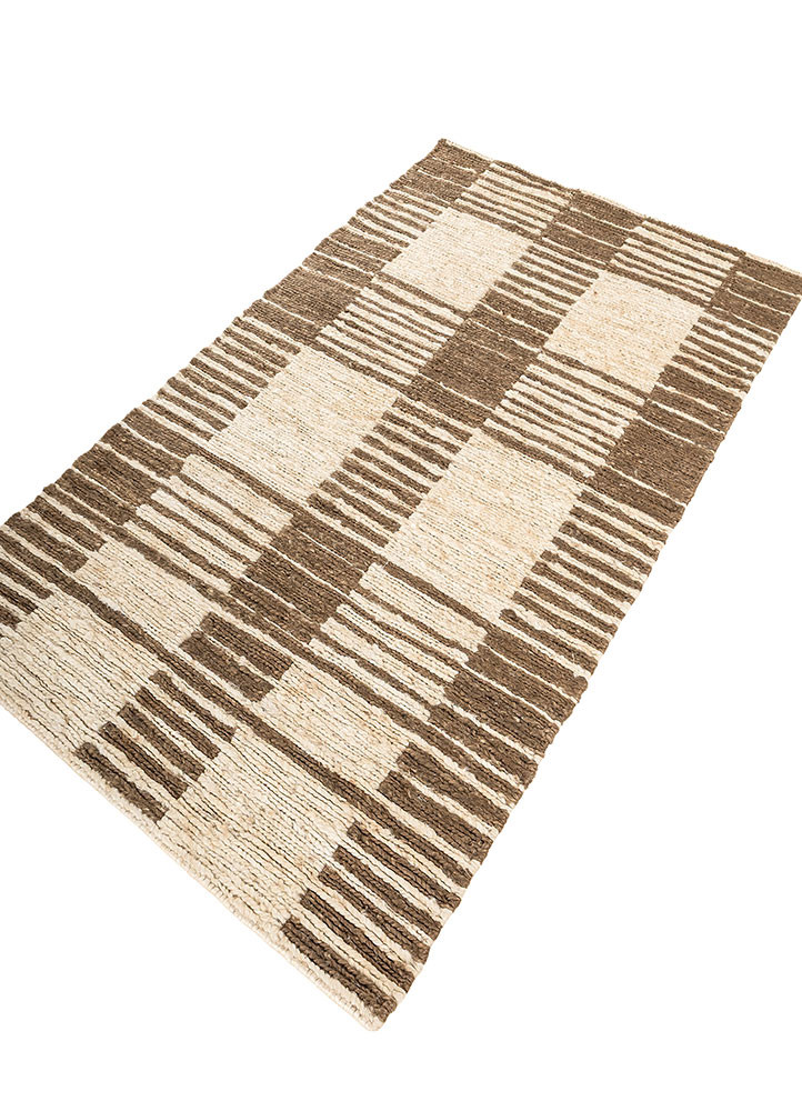 nomadic threads ivory jute and hemp hand knotted Rug - FoldShot