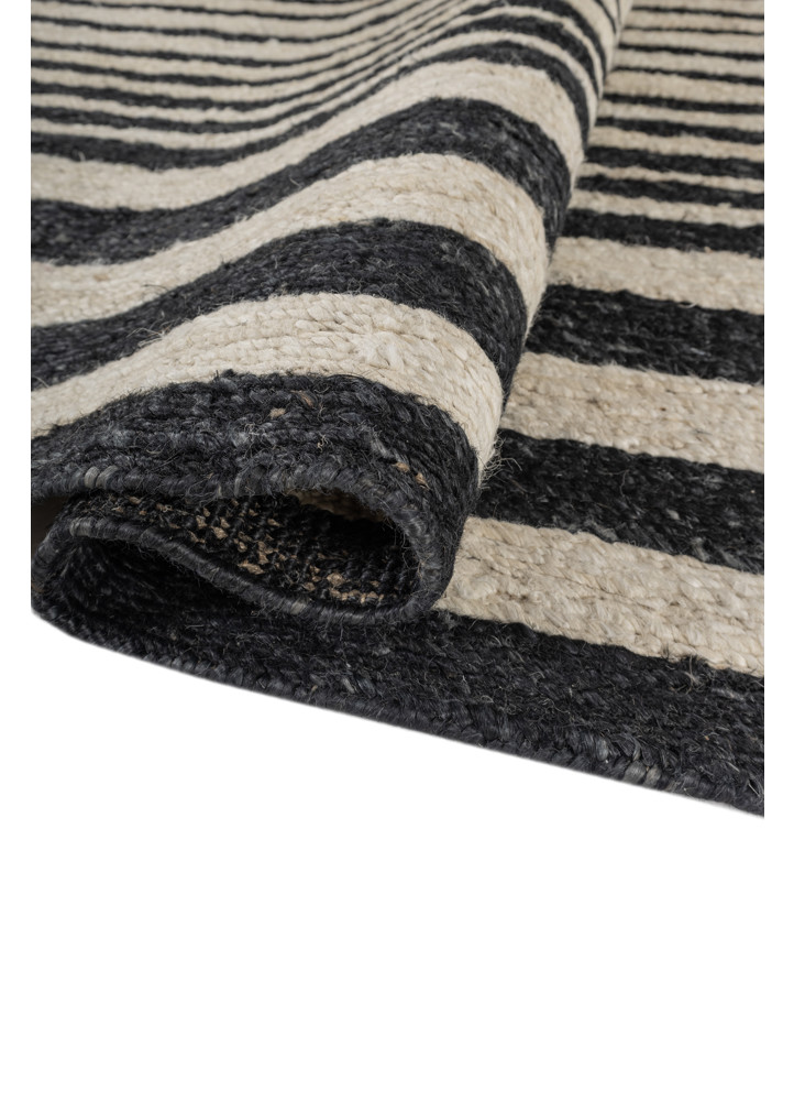 nomadic threads grey and black jute and hemp hand knotted Rug - FoldShot nomadic threads grey and black jute and hemp hand knotted Rug - FoldShot