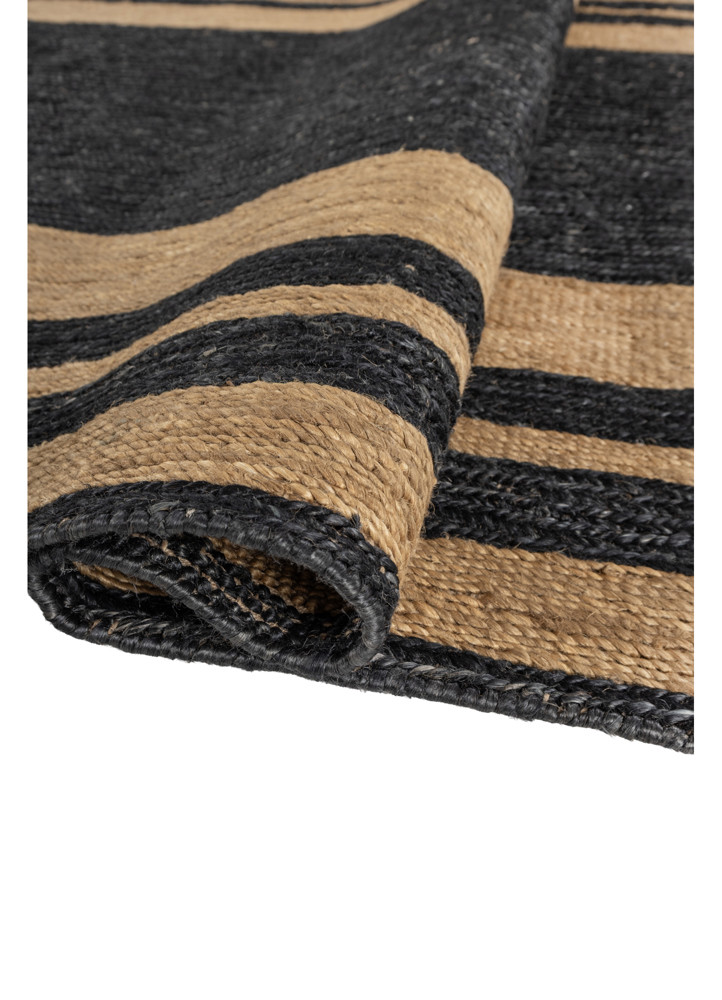 nomadic threads grey and black jute and hemp hand knotted Rug - FoldShot nomadic threads grey and black jute and hemp hand knotted Rug - FoldShot
