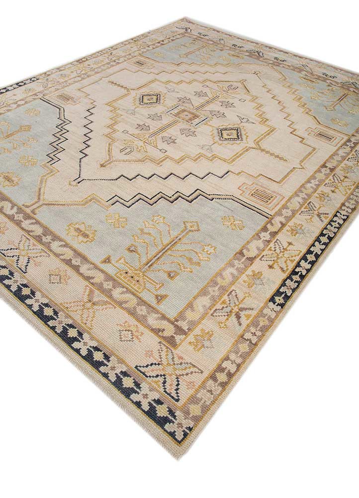 thyme ivory wool hand knotted Rug - FoldShot thyme ivory wool hand knotted Rug - FoldShot