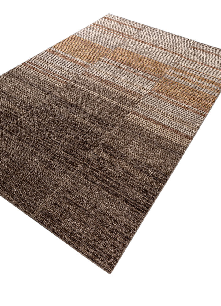 blythe beige and brown wool hand knotted Rug - FoldShot blythe beige and brown wool hand knotted Rug - FoldShot