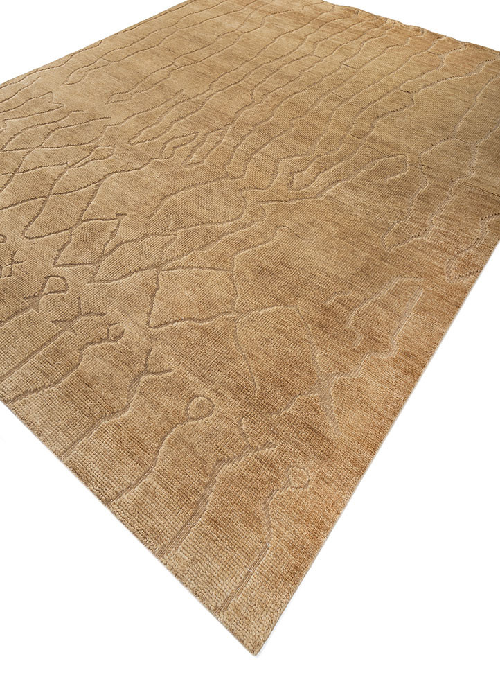 zuri beige and brown wool hand knotted Rug - FoldShot zuri beige and brown wool hand knotted Rug - FoldShot