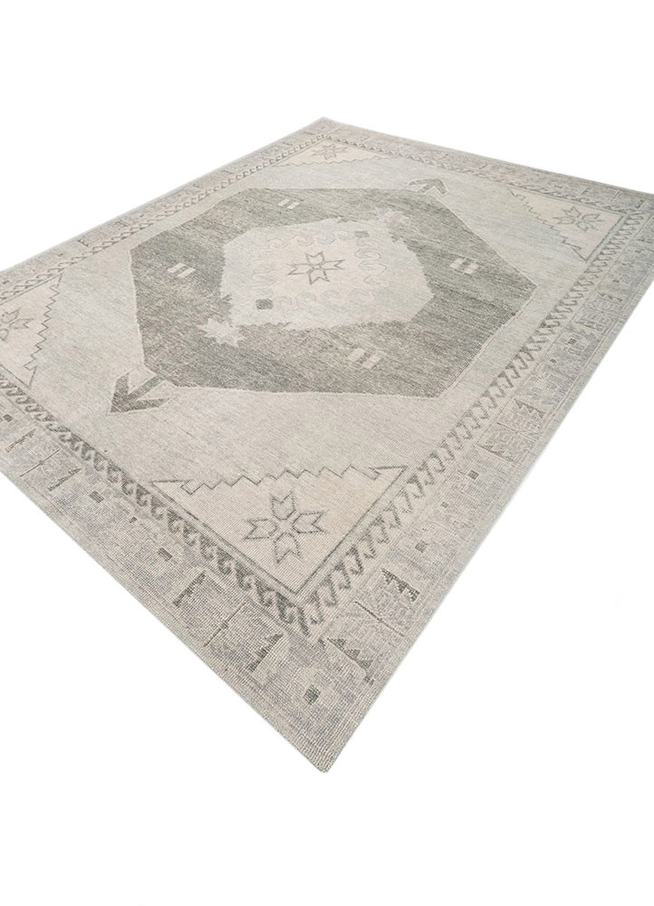 thyme blue wool hand knotted Rug - FoldShot thyme blue wool hand knotted Rug - FoldShot