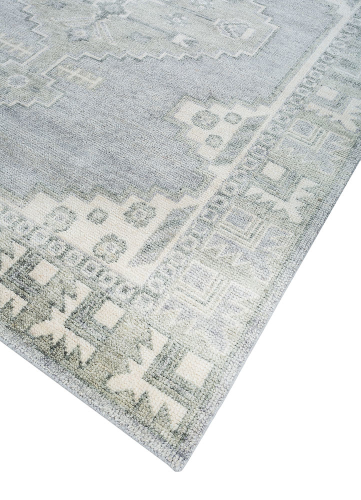 savana blue wool hand knotted Rug - FoldShot savana blue wool hand knotted Rug - FoldShot