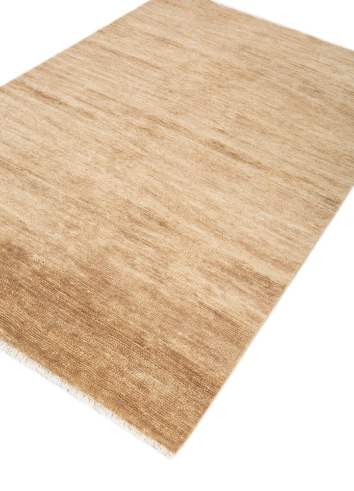manifest beige and brown wool hand knotted Rug - FoldShot