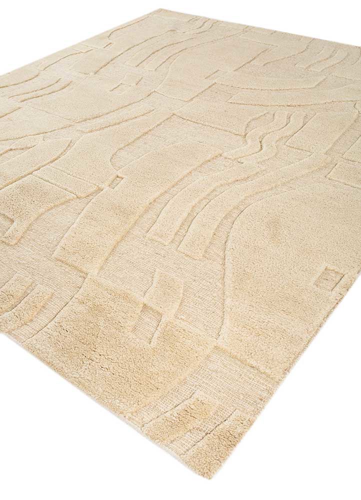 manifest ivory wool hand knotted Rug - FoldShot manifest ivory wool hand knotted Rug - FoldShot