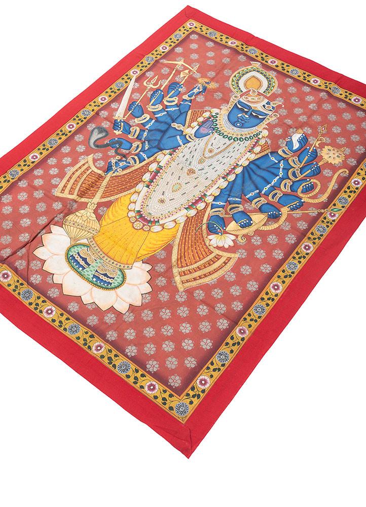 pichwai blue cotton cloth art work WALL ART & TAPESTRY - FoldShot pichwai blue cotton cloth art work WALL ART & TAPESTRY - FoldShot