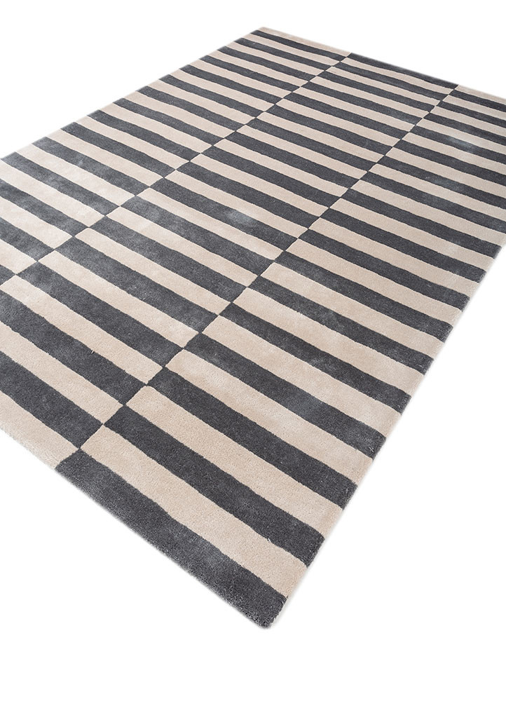 aprezo ivory polyester hand tufted Rug - FoldShot