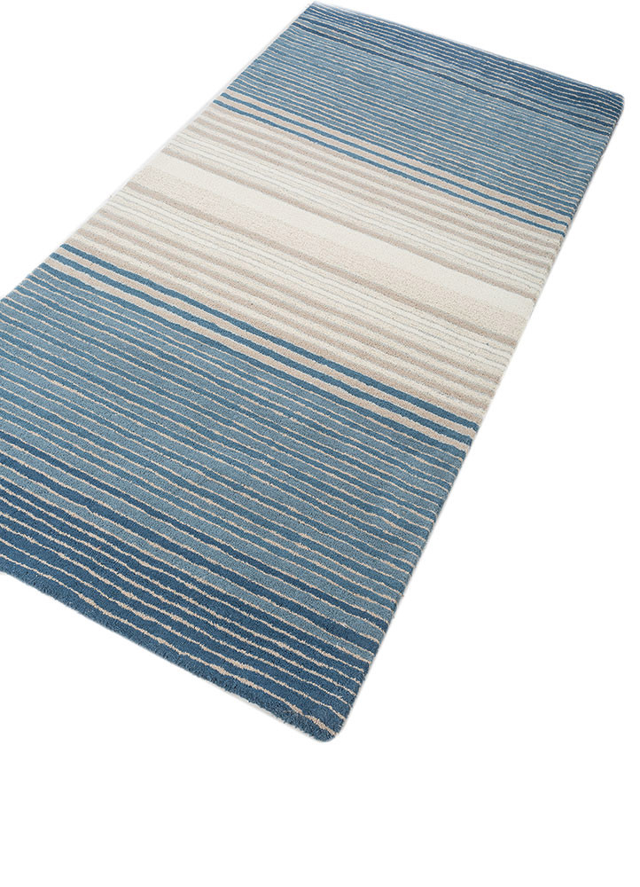 caliedo blue polyester hand tufted Rug - FoldShot