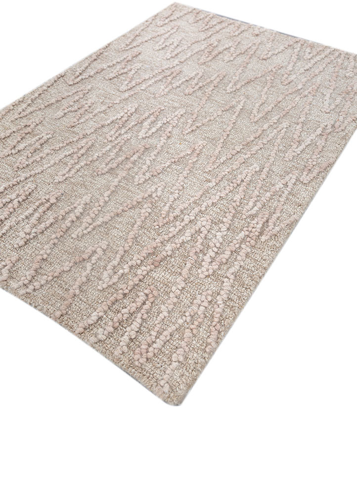 modo ivory wool hand tufted Rug - FoldShot