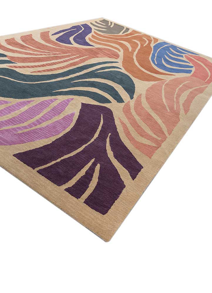 aprezo gold wool hand tufted Rug - FoldShot