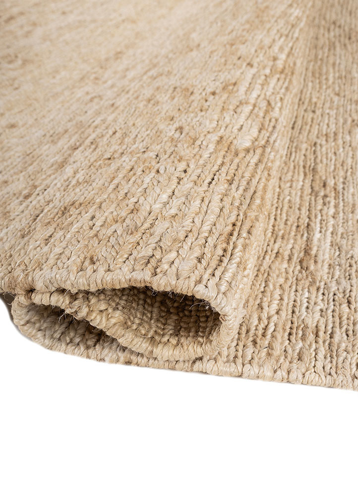 hula beige and brown jute and hemp hand knotted Rug - FoldShot