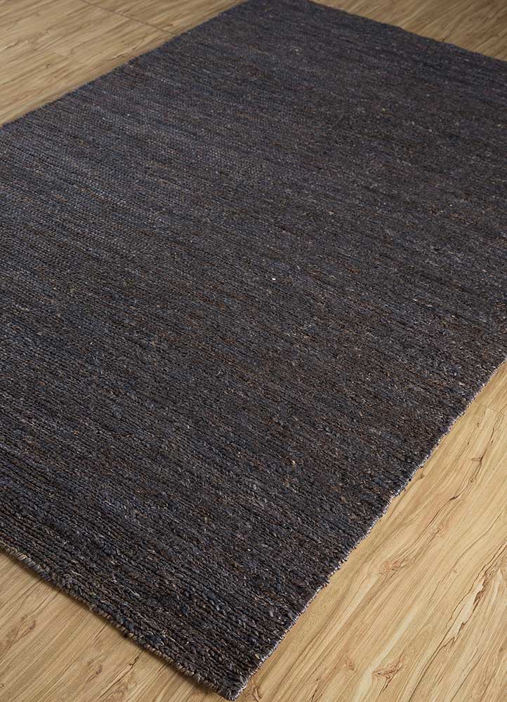 hula beige and brown jute and hemp hand knotted Rug - FoldShot