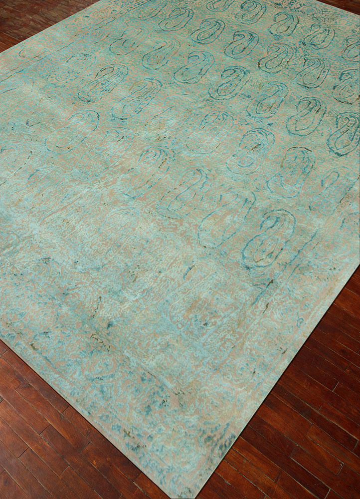 free verse by kavi green wool and silk hand knotted Rug - FoldShot free verse by kavi green wool and silk hand knotted Rug - FoldShot