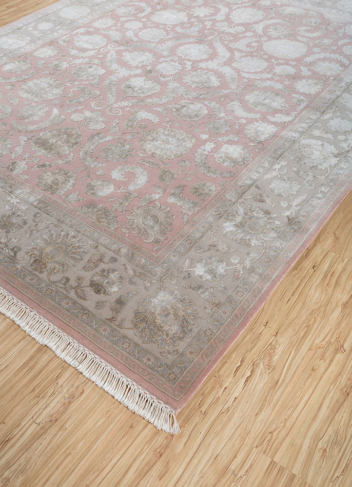 aurora red and orange wool and silk hand knotted Rug - FoldShot aurora red and orange wool and silk hand knotted Rug - FoldShot