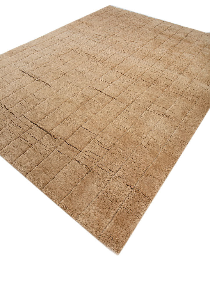 zuri beige and brown wool hand knotted Rug - FoldShot zuri beige and brown wool hand knotted Rug - FoldShot