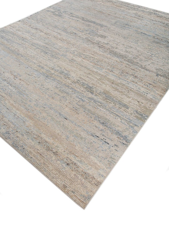 manifest blue afghan wool hand knotted Rug - FoldShot manifest blue afghan wool hand knotted Rug - FoldShot