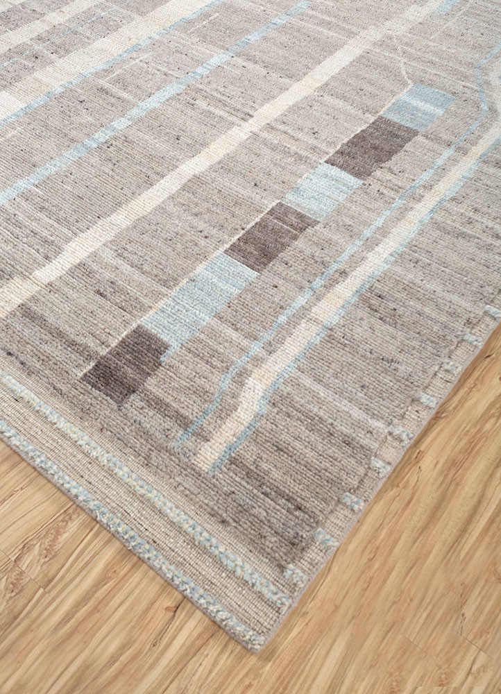 manifest beige and brown afghan wool hand knotted Rug - FoldShot manifest beige and brown afghan wool hand knotted Rug - FoldShot