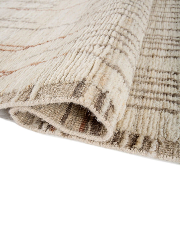 manifest ivory wool hand knotted Rug - FoldShot