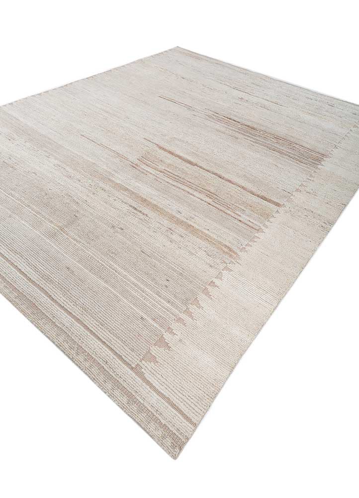 manifest ivory afghan wool hand knotted Rug - FoldShot