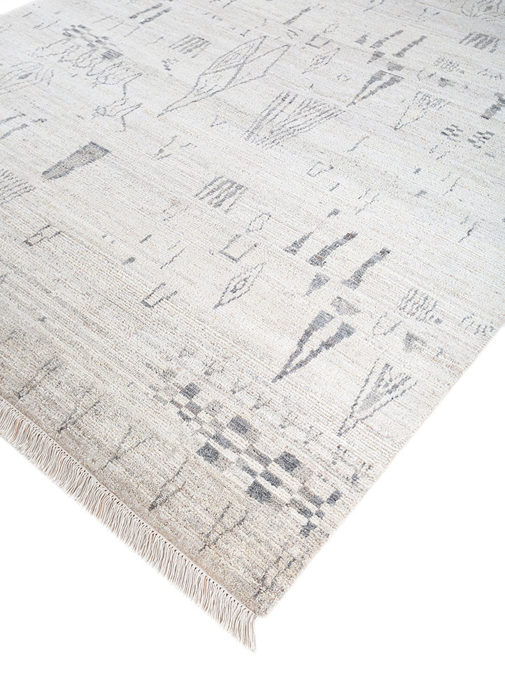 manifest ivory afghan wool hand knotted Rug - FoldShot manifest ivory afghan wool hand knotted Rug - FoldShot