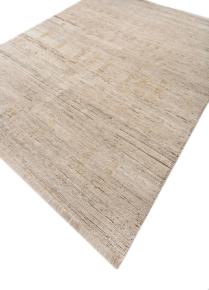 manifest beige and brown afghan wool hand knotted Rug - FoldShot manifest beige and brown afghan wool hand knotted Rug - FoldShot