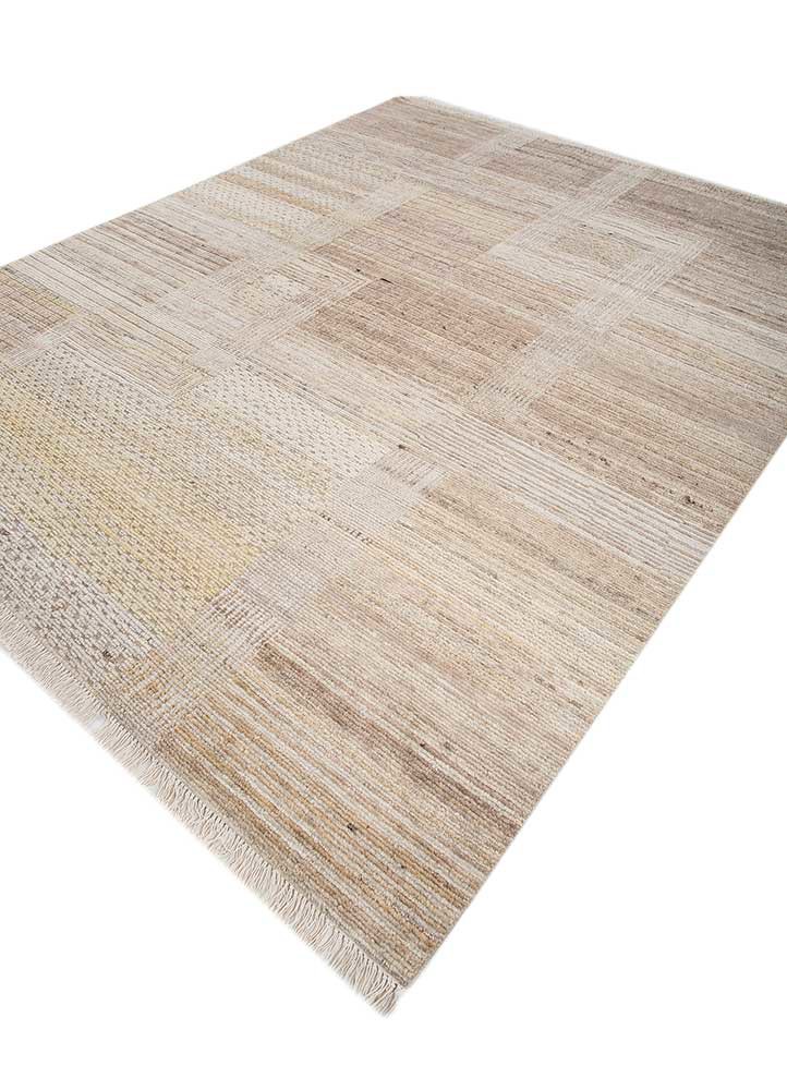 manifest beige and brown afghan wool hand knotted Rug - FoldShot manifest beige and brown afghan wool hand knotted Rug - FoldShot