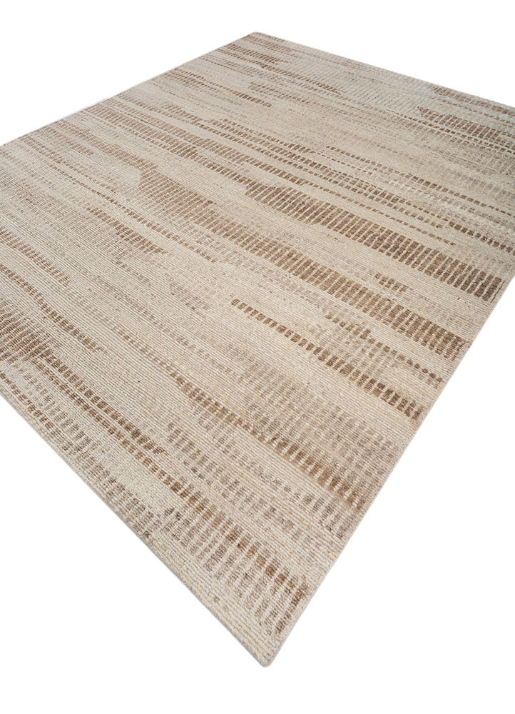 manifest ivory afghan wool hand knotted Rug - FoldShot