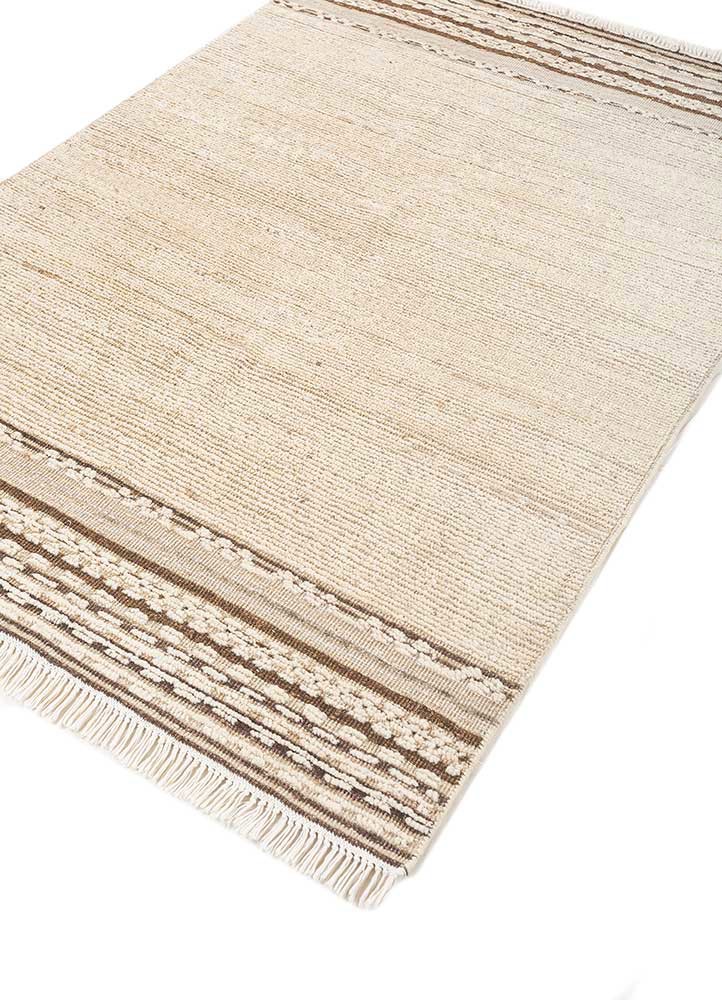 manifest ivory afghan wool hand knotted Rug - FoldShot