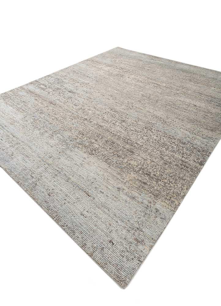 uvenuti ivory afghan wool hand knotted Rug - FoldShot