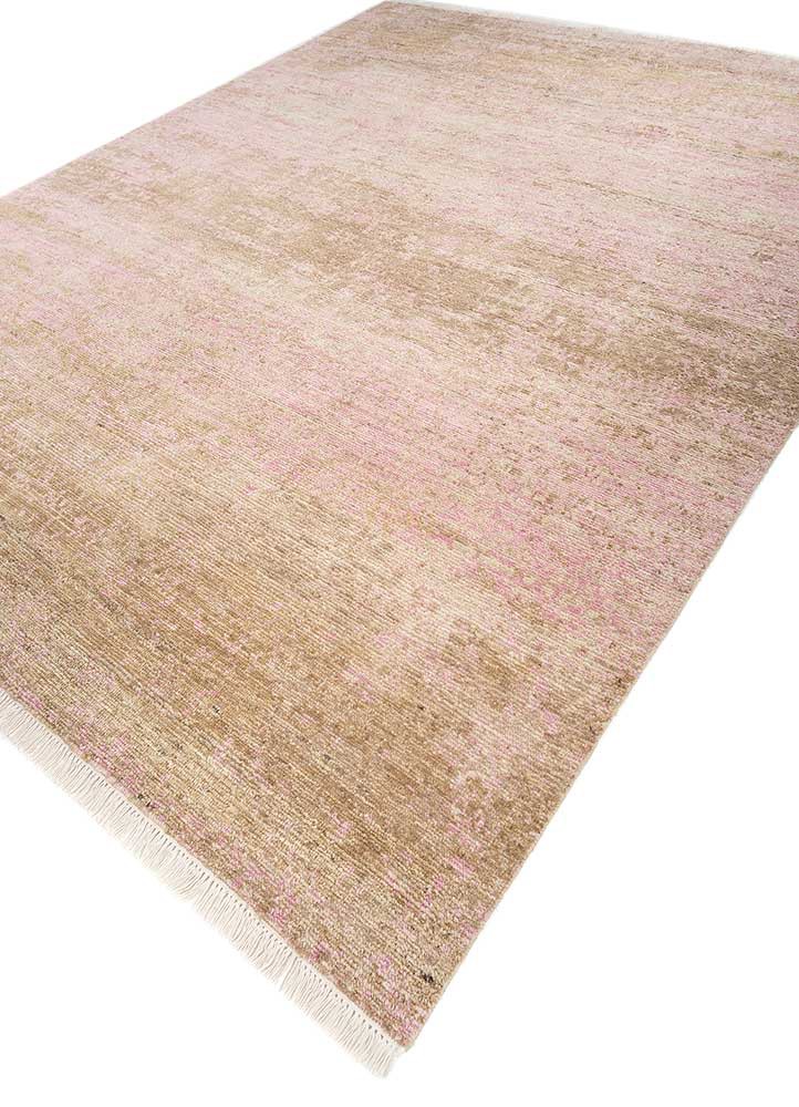 uvenuti beige and brown afghan wool hand knotted Rug - FoldShot