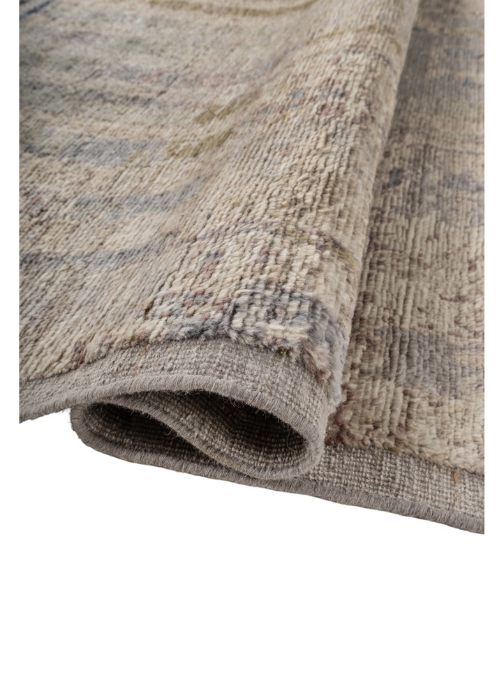 aprezo blue wool hand knotted Rug - FoldShot aprezo blue wool hand knotted Rug - FoldShot