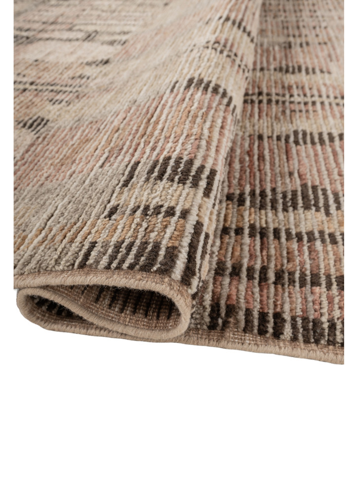 aprezo red and orange wool hand knotted Rug - FoldShot aprezo red and orange wool hand knotted Rug - FoldShot
