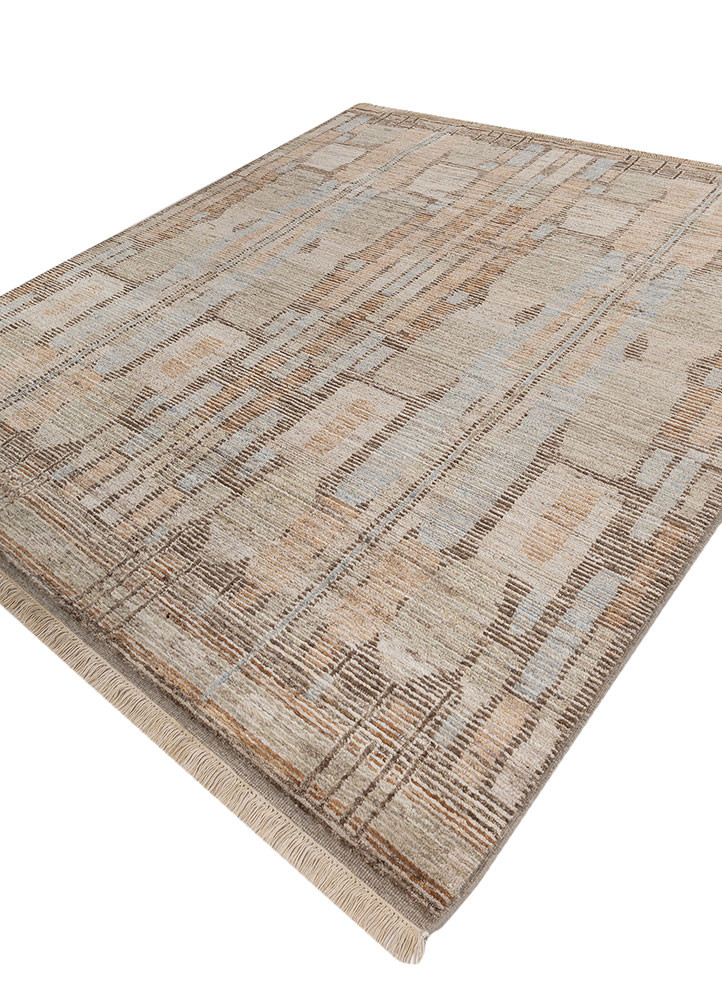 manifest gold wool hand knotted Rug - FoldShot manifest gold wool hand knotted Rug - FoldShot