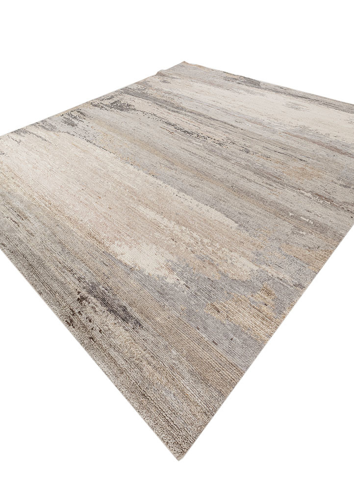 entropy ivory wool hand knotted Rug - FoldShot entropy ivory wool hand knotted Rug - FoldShot