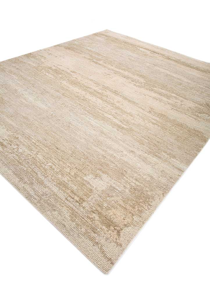 Aprezo Beige and Brown Hand Knotted Wool Rugs -Reb-1586 Jaipur Rugs USA