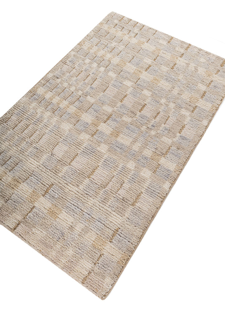 manifest ivory wool hand knotted Rug - FoldShot