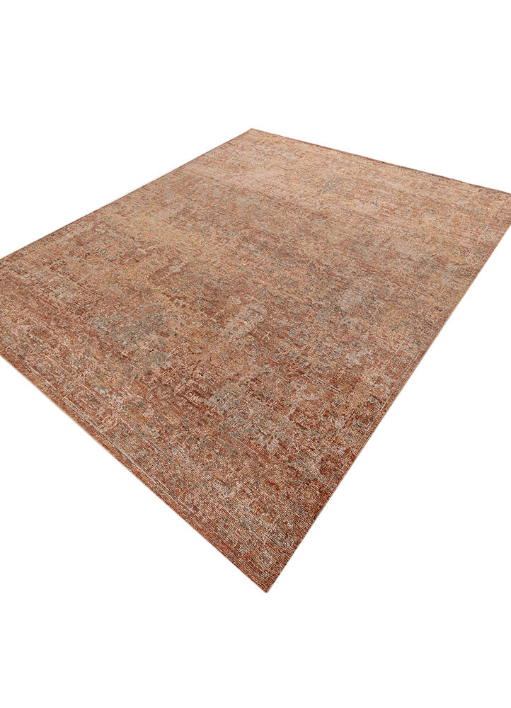 erbe beige and brown wool hand knotted Rug - FoldShot erbe beige and brown wool hand knotted Rug - FoldShot