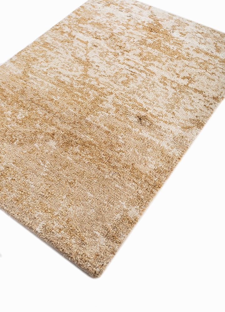 far east beige and brown silk hand knotted Rug - FoldShot far east beige and brown silk hand knotted Rug - FoldShot
