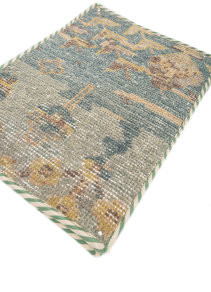 table mats blue wool hand knotted Accessorie - FoldShot table mats blue wool hand knotted Accessorie - FoldShot