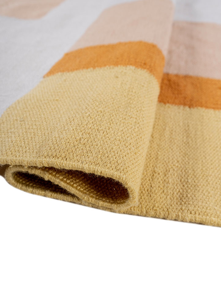 indusbar ivory polyester flat weaves Rug - FoldShot indusbar ivory polyester flat weaves Rug - FoldShot