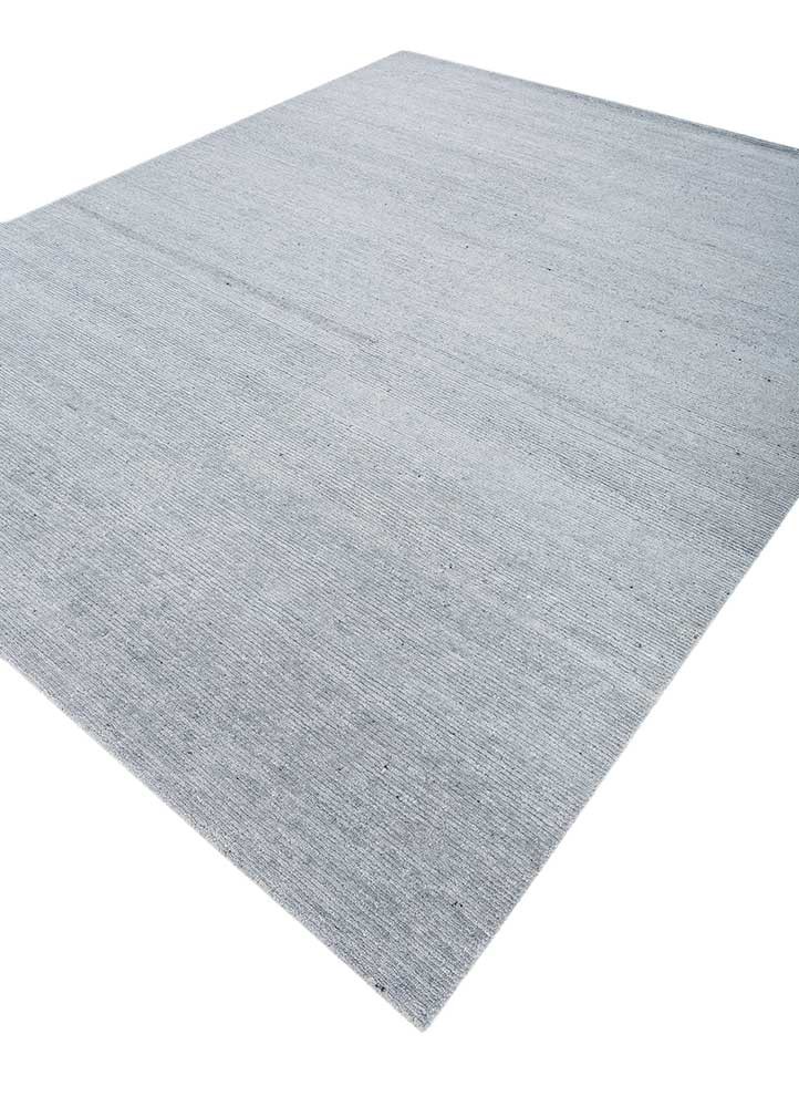 hula blue wool hand knotted Rug - FoldShot