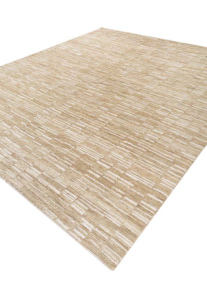 blythe ivory wool hand knotted Rug - FoldShot
