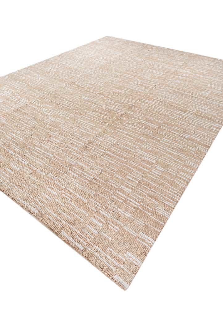 blythe ivory wool hand knotted Rug - FoldShot