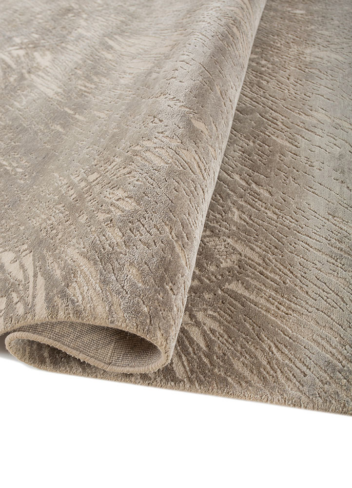 free verse by kavi ivory wool and silk hand knotted Rug - FoldShot free verse by kavi ivory wool and silk hand knotted Rug - FoldShot