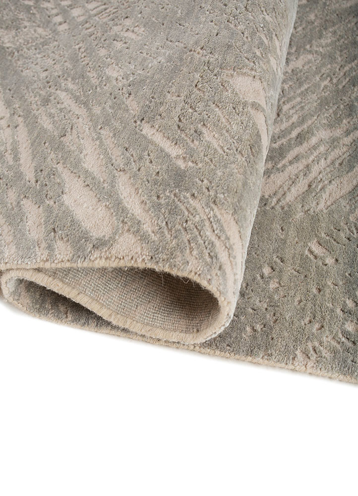 free verse by kavi ivory wool and silk hand knotted Rug - FoldShot free verse by kavi ivory wool and silk hand knotted Rug - FoldShot