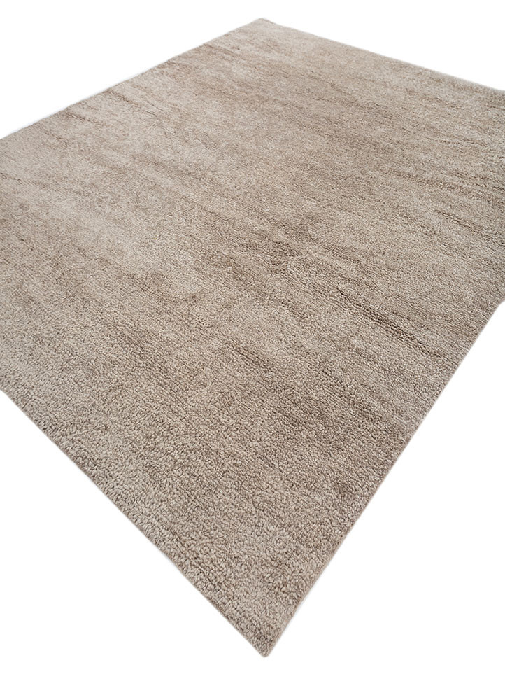 zuri blue wool hand knotted Rug - FoldShot