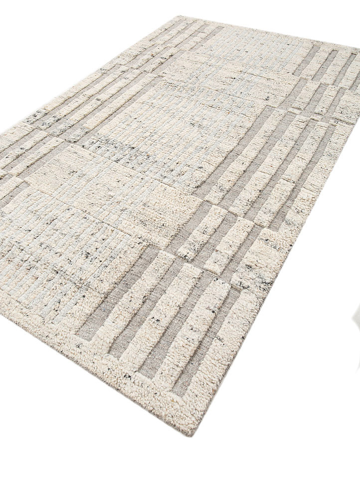 manifest grey and black wool hand knotted Rug - FoldShot manifest grey and black wool hand knotted Rug - FoldShot
