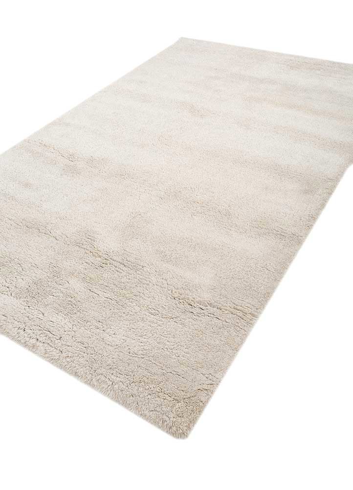 zuri beige and brown wool and silk hand knotted Rug - FoldShot