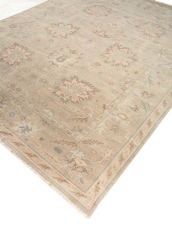 cyanna green wool and viscose hand knotted Rug - FoldShot